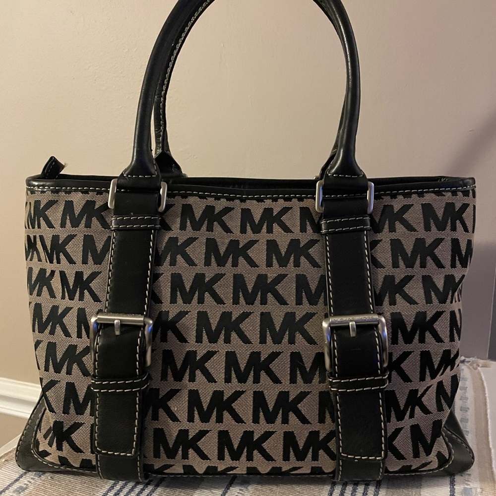 Michael Kors Black and Brown Tote
